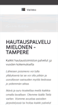 Mobile Screenshot of hautauspalvelumielonen.fi